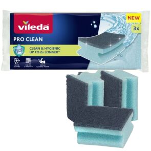 zmywak profilowany vileda z enzymami pro clean 3 szt.glowne zdjecie