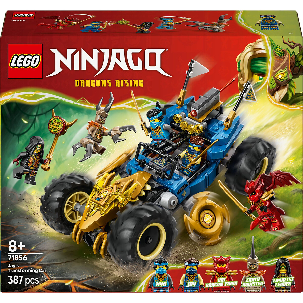 klocki lego ninjago wielofunkcyjny samochod jaya 71856 front