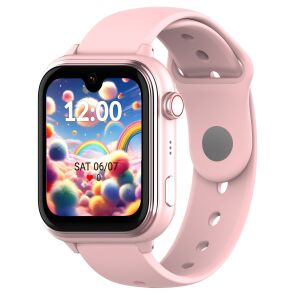 smartwatch kiano alpha kid 4g pink skos przod