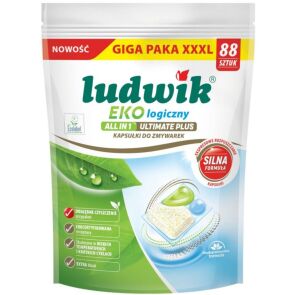 kapsulki do zmywarki all in one ultimate plus eu ecolabel 88 szt ludwik ekologiczny glowne zdjecie