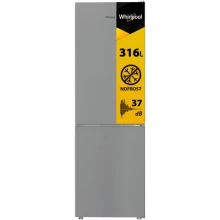 Lodówka Whirlpool WPC82IXP Total NoFrost DualCooling 186,5cm Inox
