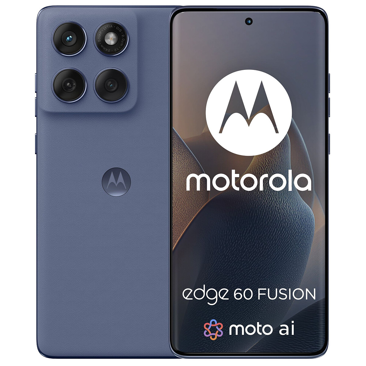 smartfon motorla edge 60 fusion stalowy tyl przod