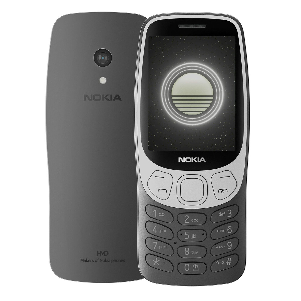 telefon hmd nokia 3210 czarny tyl przod