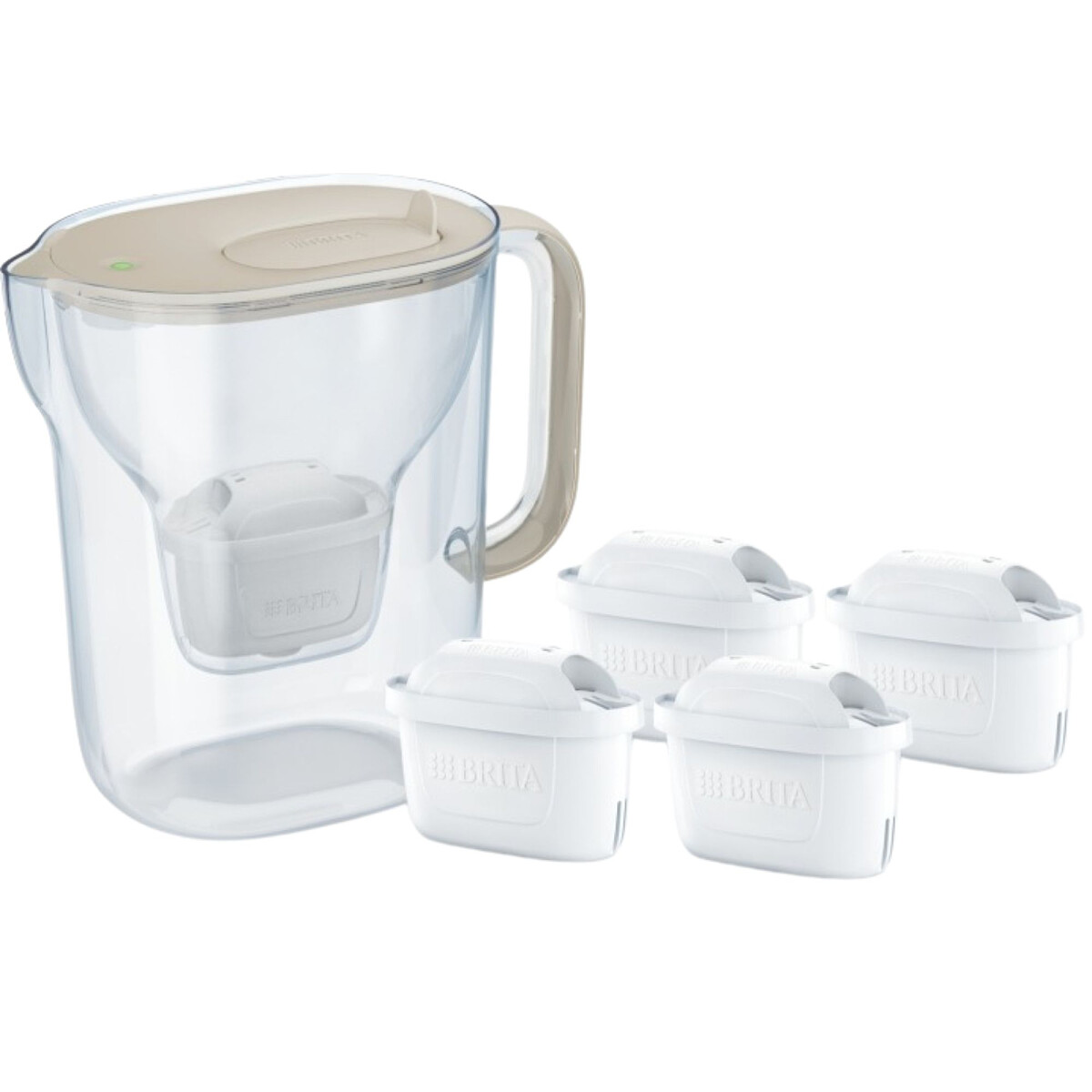 dzbanek brita style essential xl 3 6l piaskowy 4 wklady