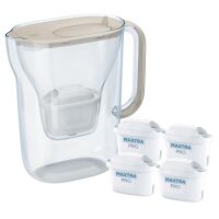 Dzbanek filtrujący Brita Style Essential Piaskowy + 4 wkłady Maxtra Pro Pure Performance
