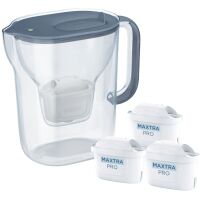 Dzbanek filtrujący Brita Style Essential Szaroniebieski + 3 wkłady Maxtra Pro Pure Performance