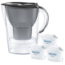 Dzbanek filtrujący Brita Marella Grafitowy + 3 wkłady Maxtra Pro Pure Performance