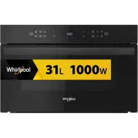Kuchenka mikrofalowa Whirlpool AMW6440FB 1000W Crisp Steam Technologia 3D Grill Czyszczenie parowe 31L