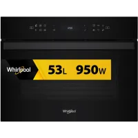 Piekarnik kompaktowy z funkcją mikrofali Whirlpool WCW6O7HTB 950W Crisp Steam Grill Termoobieg Czyszczenie parowe 53L