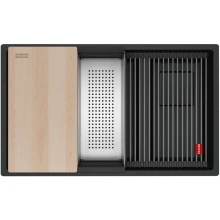 Zlewozmywak granitowy Franke Kanon KNG 160-46-21 Onyx/czarny odpływ