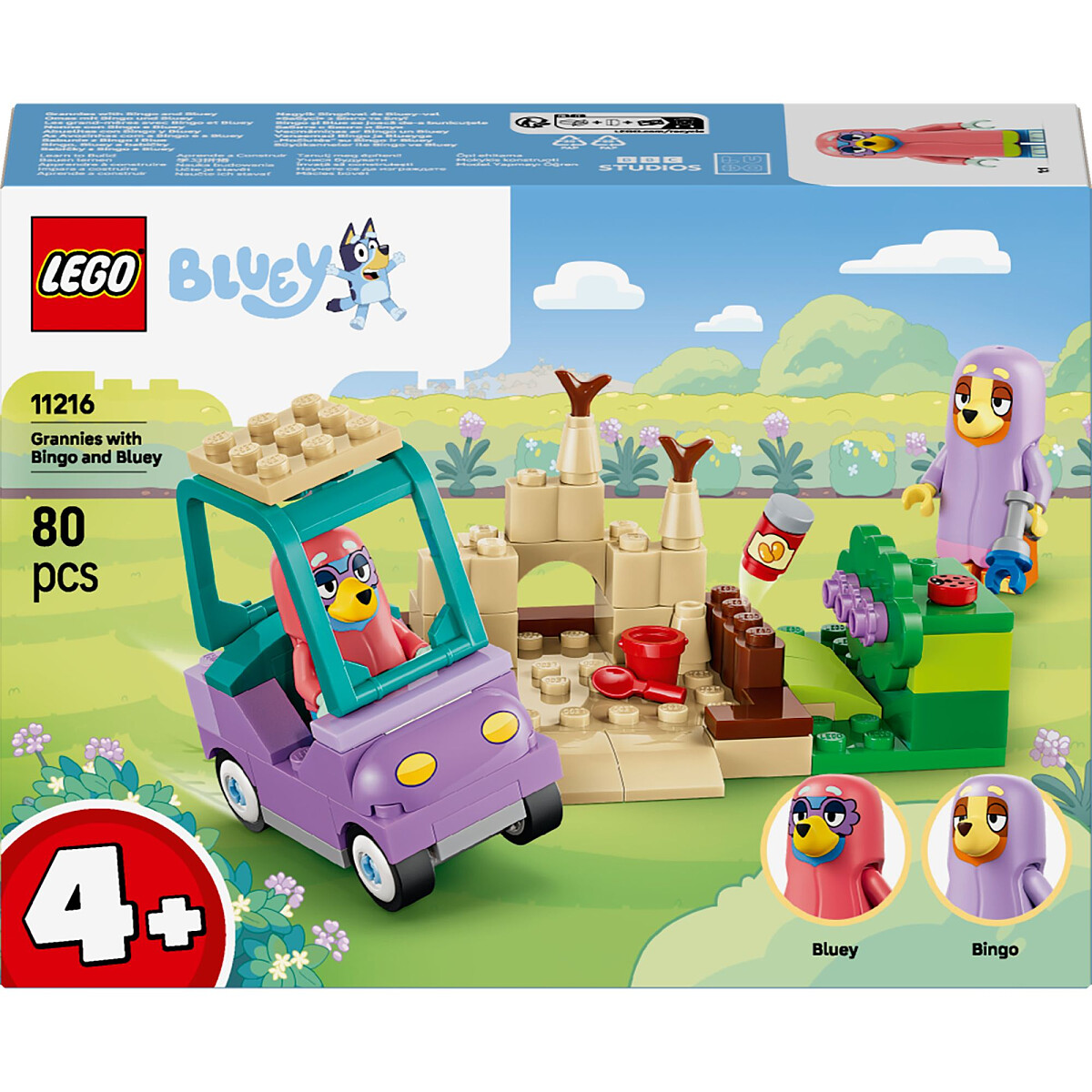 klocki lego bluey babunie z bingo i blue 11216 opakowanie przod