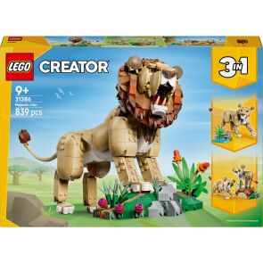 klocki lego creator 3w1 dzikie zwierzeta dumny lew 31386 opakowanie przod