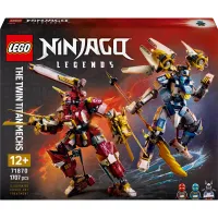 Klocki LEGO NINJAGO Bliźniacze tytanowe mechy 71870