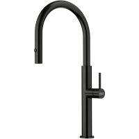 Bateria Franke Pescara J Pull-out Spray Czarna stal szlachetna