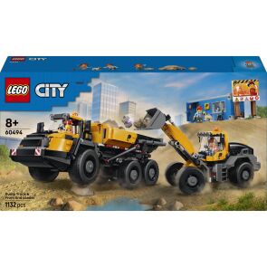 klocki lego city wywrotka i ladowarka czolowa 60494 opakowanie przod