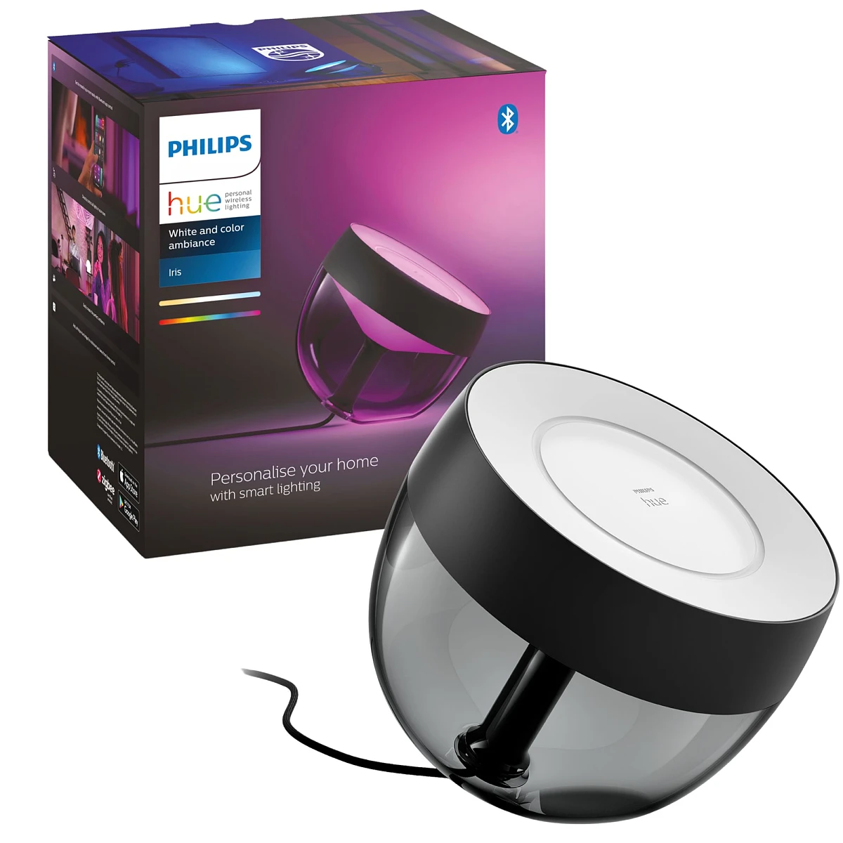 lampa philips hue iris w&c czarna 929002376201 glowne zdjecie