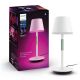 Lampa stołowa Philips Hue Go W&C Biało-miętowa 929003128401