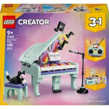 Klocki LEGO Creator 3w1 Dekoracyjny fortepian z kotem 31392