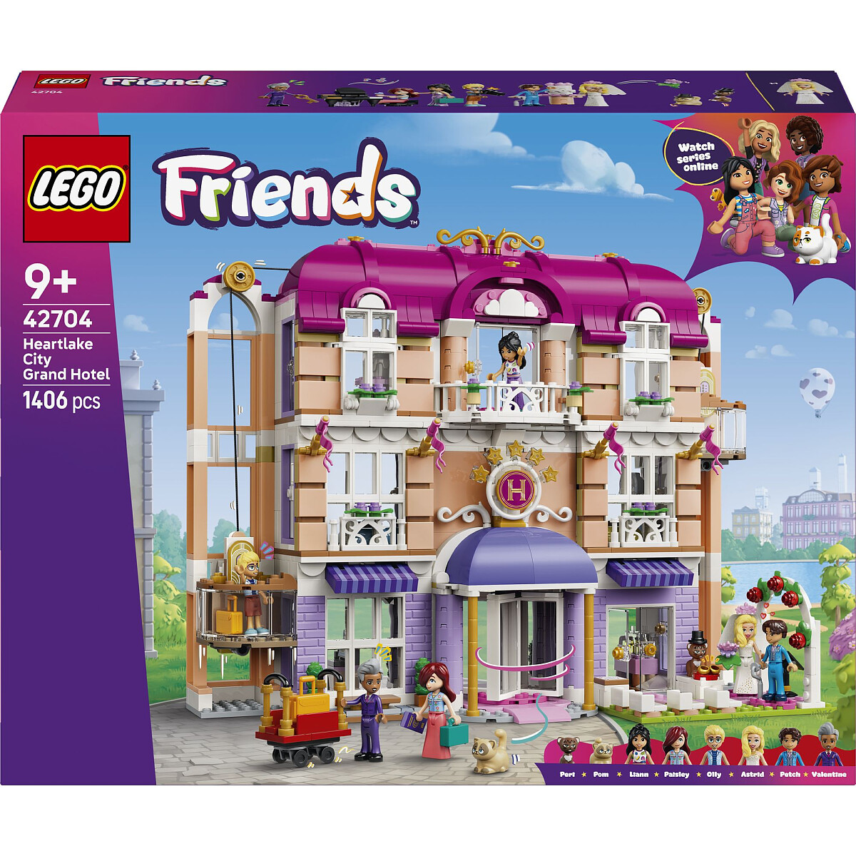 klocki lego friends grand hotel w miescie heartlake 42704 opakowanie przod