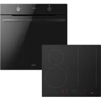 Zestaw AGD do zabudowy Amica Piekarnik elektryczną z funkcją pary EDG37531BA X-TYPE STEAM PIZZA + Płyta indukcyjna PIH6541PHTSUN 3.0 BL MATT