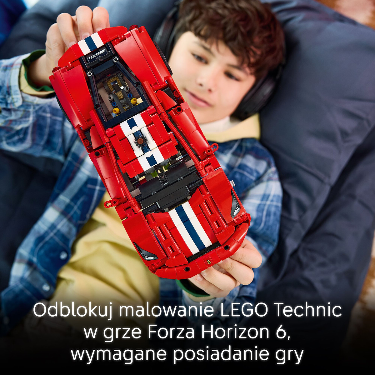 klocki lego technic samochod ferrari 488 pista 42235 gra