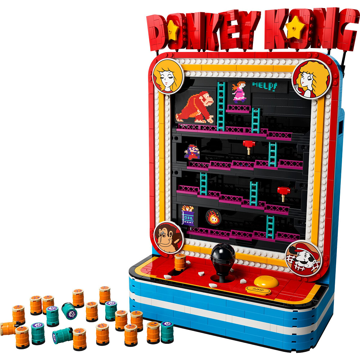 klocki lego super mario automat do gry donkey kong 72051 model