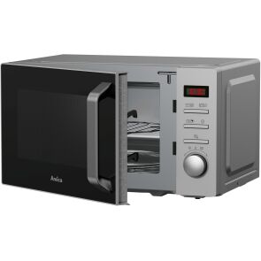 kuchenka mikrofalowa amica mmf20e3gs uchylone drzwi