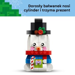 klocki lego ozdoby z balwankami 40812 3