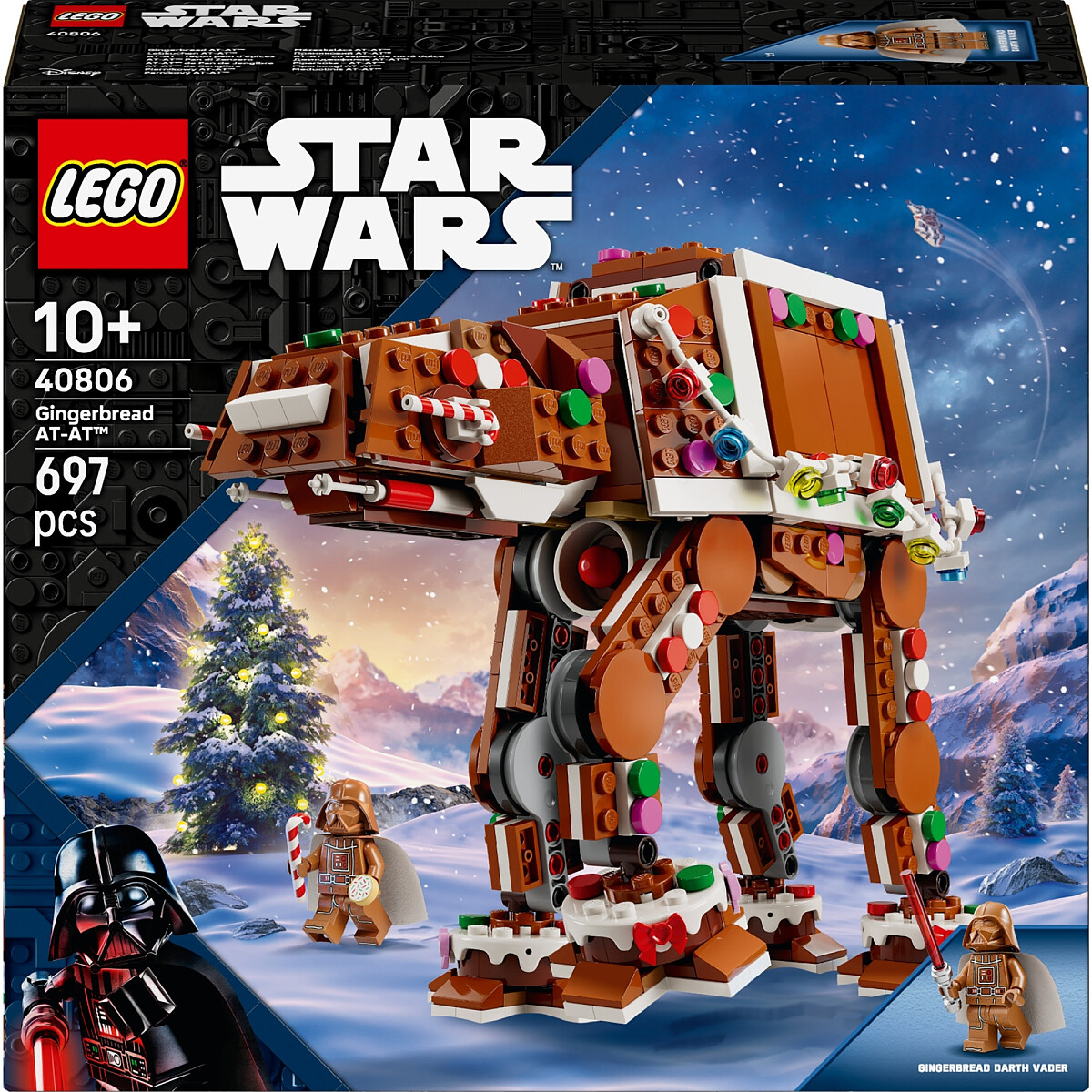 klocki lego star wars piernikowa maszyna kroczaca at at 40806 front