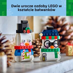 klocki lego ozdoby z balwankami 40812 2
