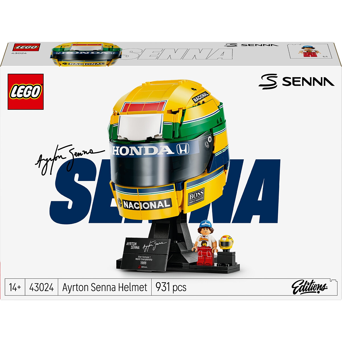 klocki lego editions f1 kask ayrton senna 43024 front