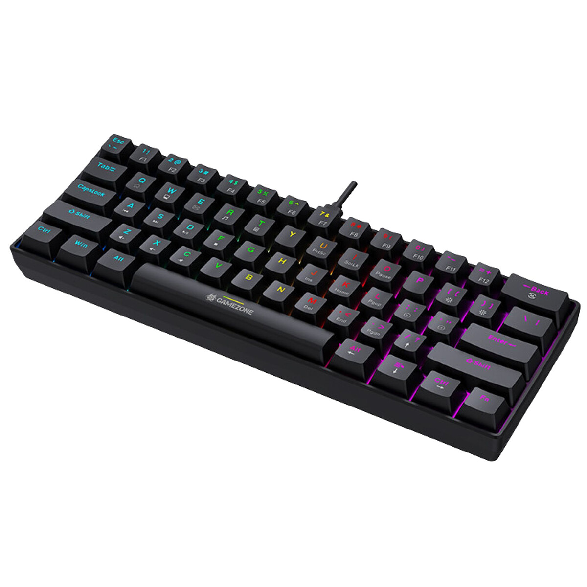 klawiatura tracer gamezone claws 61 czarna (7)