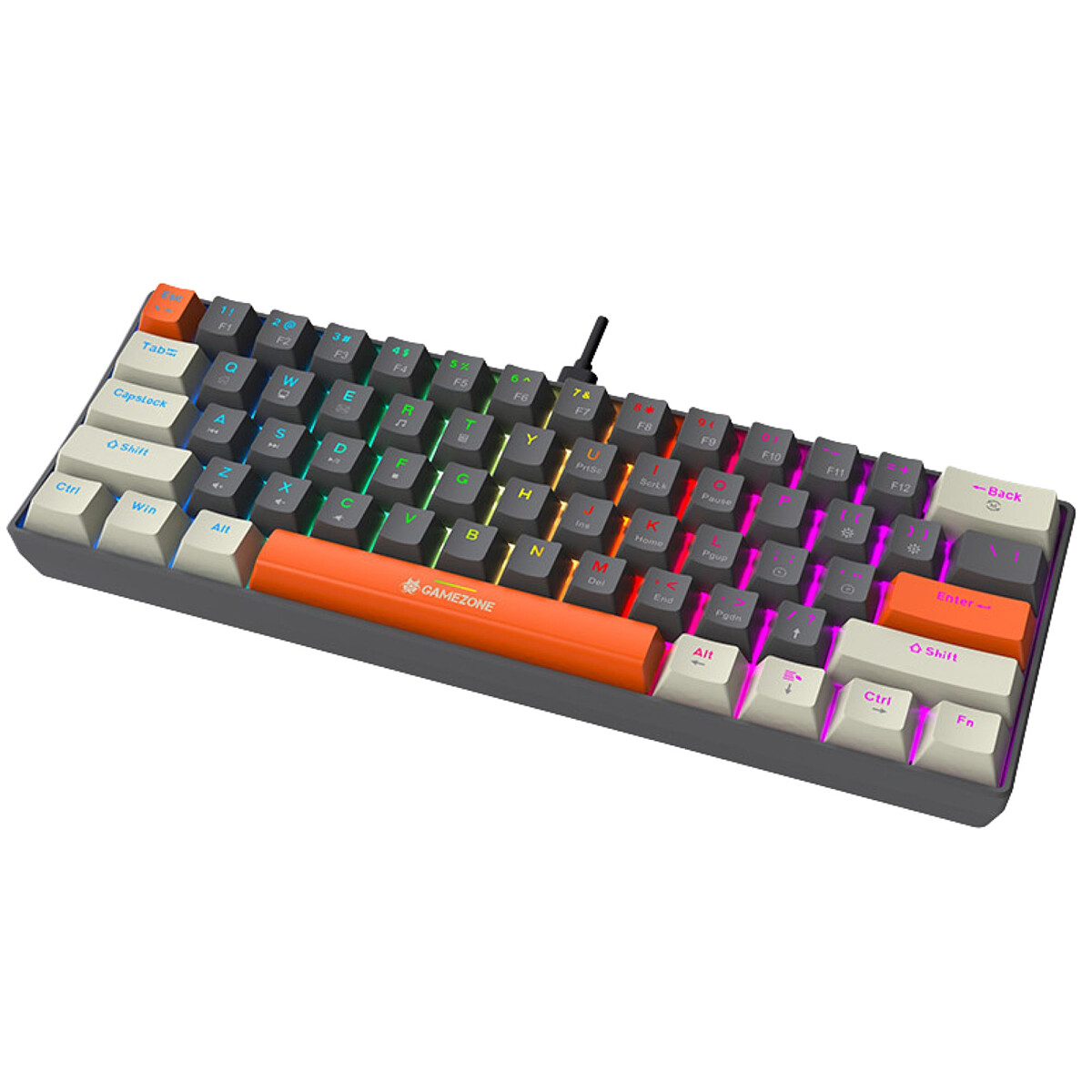 klawiatura tracer gamezone claws 61 szara (7)