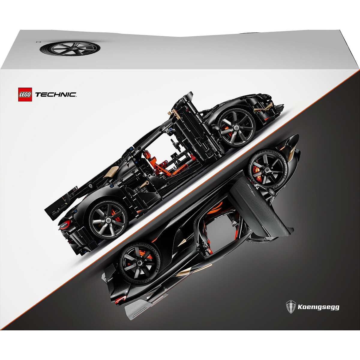klocki lego technic koenigsegg sadairs spear megacar 42232 front