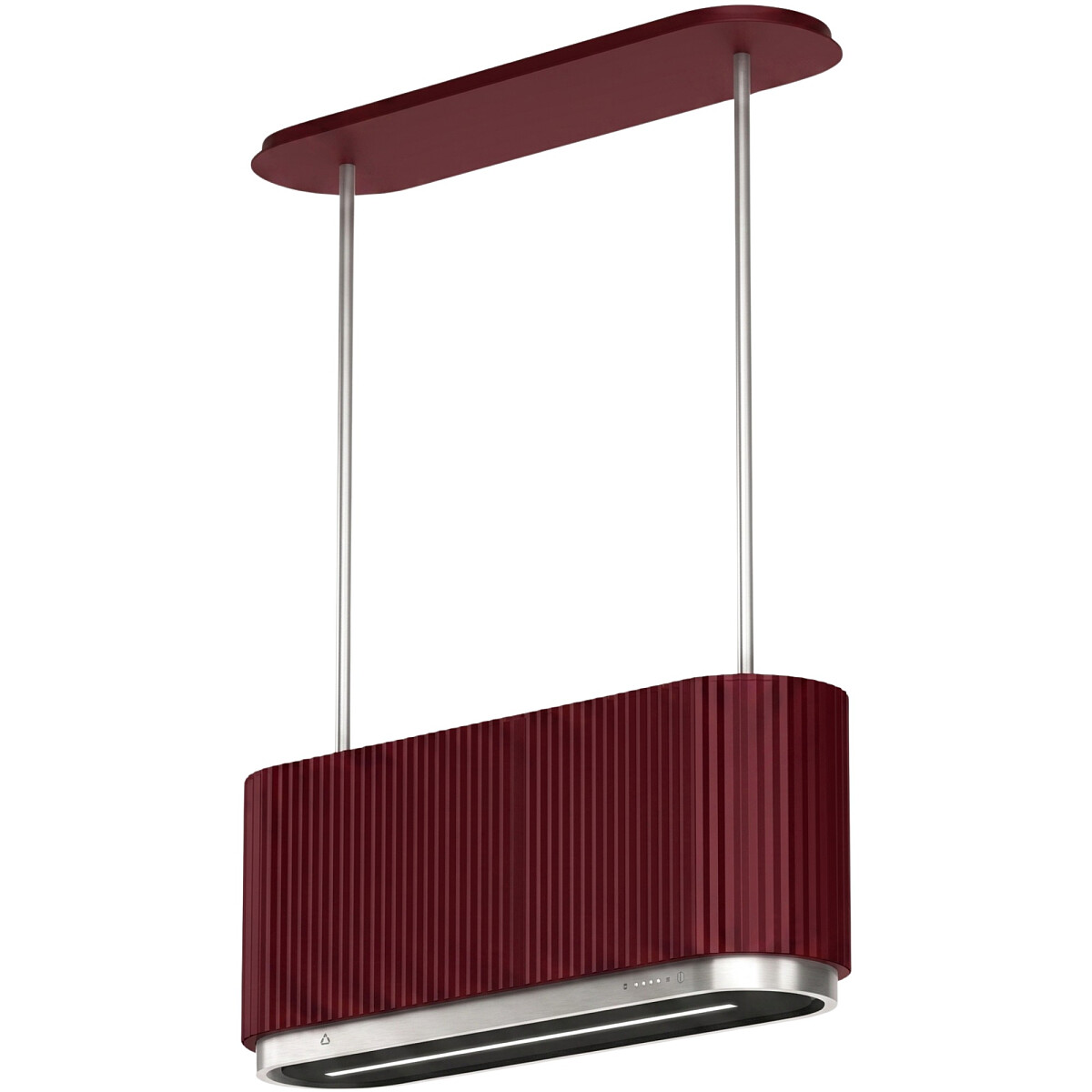 okap wyspowy ciarko design mono w burgundy glowne