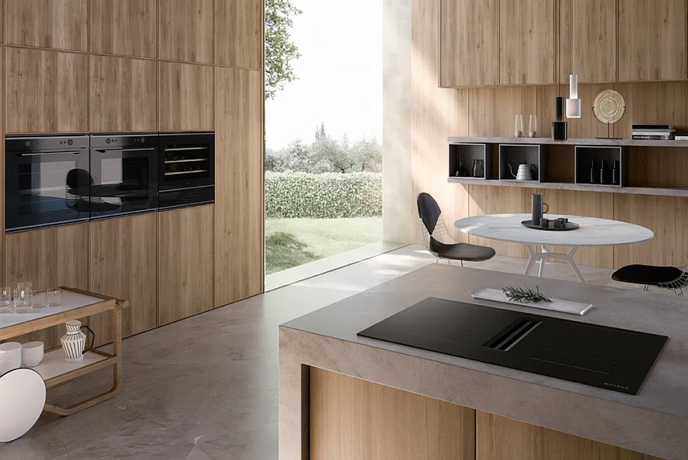 plyta indukcyjna zintegrowana z okapem faber shadow f830 2