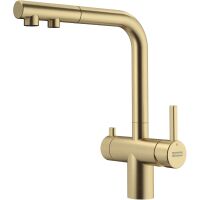 Bateria Franke Atlas Neo Clear Water Pull-Out Złota