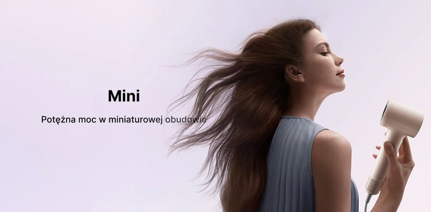 suszarka do wlosow dreame hair mini high speed rozowa mini