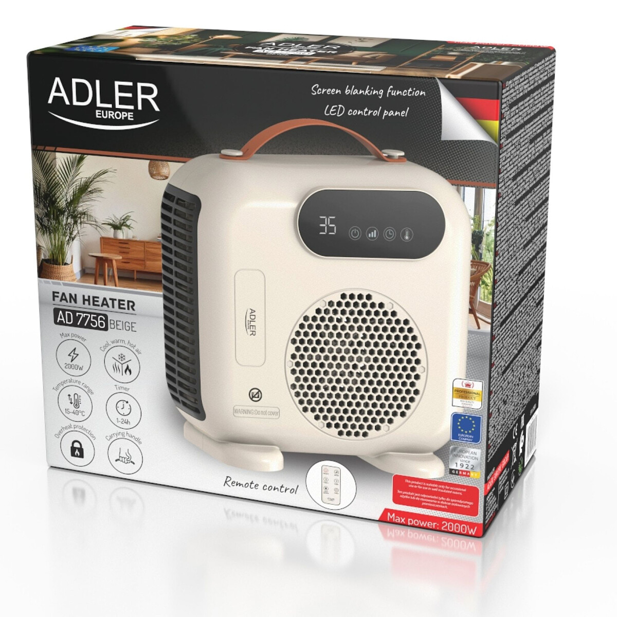 termowentylator adler ad 7756 opakowanie