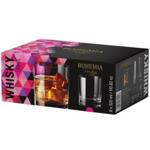 komplet szklanek do whisky bohemia prestige 320 ml 6 szt. opakowanie