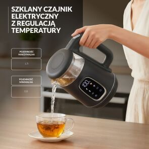 czajnik elektryczny adler ad 1305 gs szaro srebrnycechy