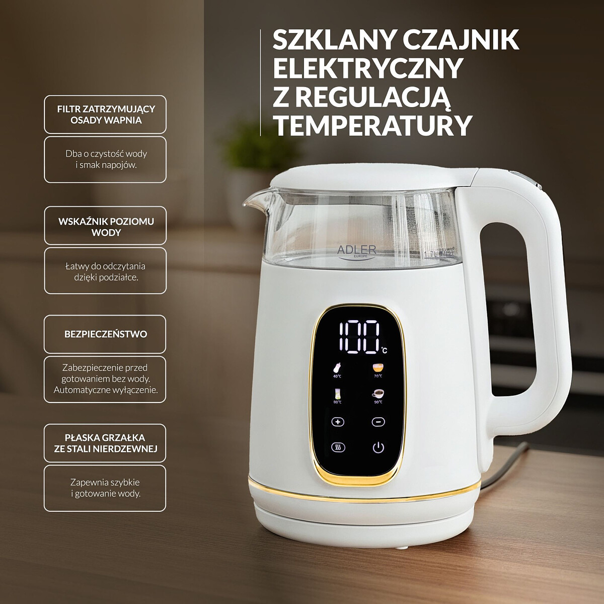 czajnik elektryczny adler ad 1305 wg bialo zlotycechy 5