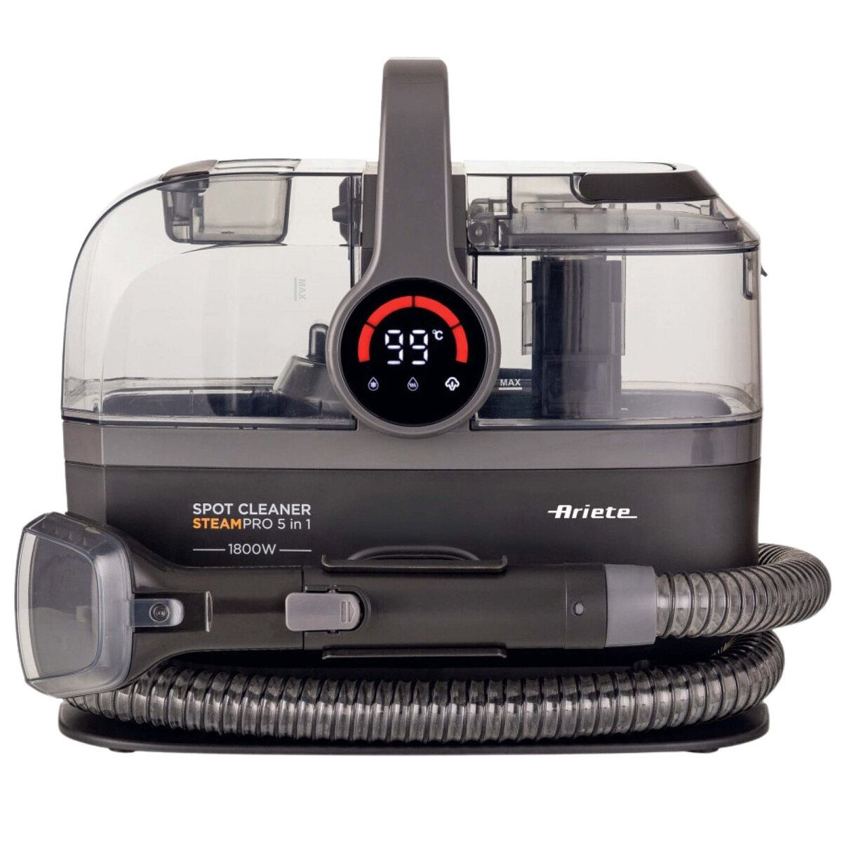 odkurzacz pioracy ariete 2484 spot cleaner steam pro 5w1 przod