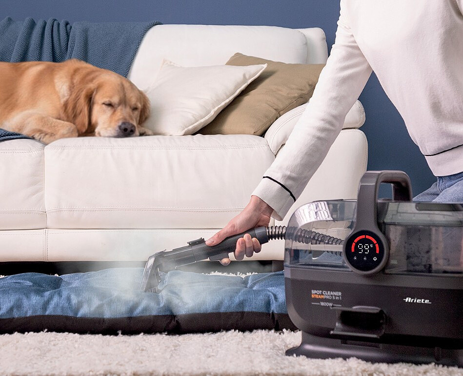 odkurzacz pioracy ariete 2484 spot cleaner steam pro 5w1 piesek