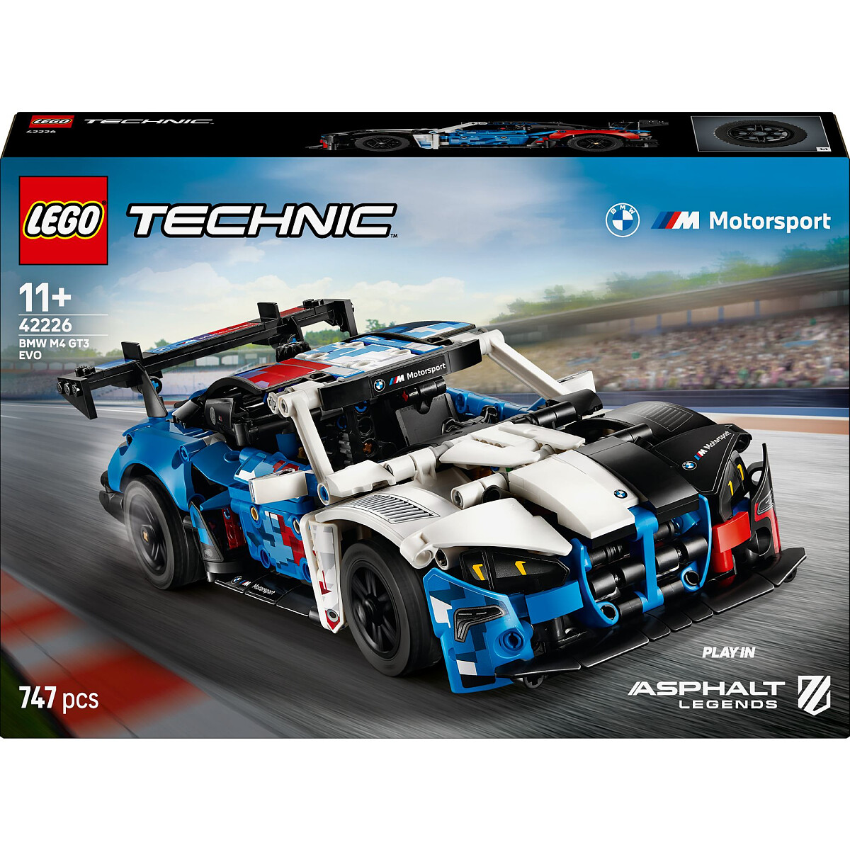 klocki lego technic samochod wyscigowy bmw m4 gt3 evo 42226 opakowanie przod