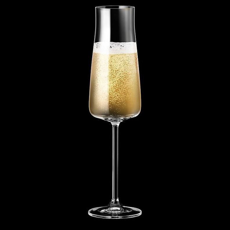 komplet kieliszkow do szampana bohemia prestige mary 210 ml 6 szt. szampan czarne tlo