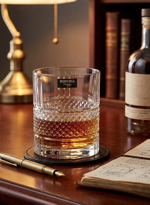 komplet szklanek do whisky bohemia prestige tempo 340 ml 6 szt. aranz 2