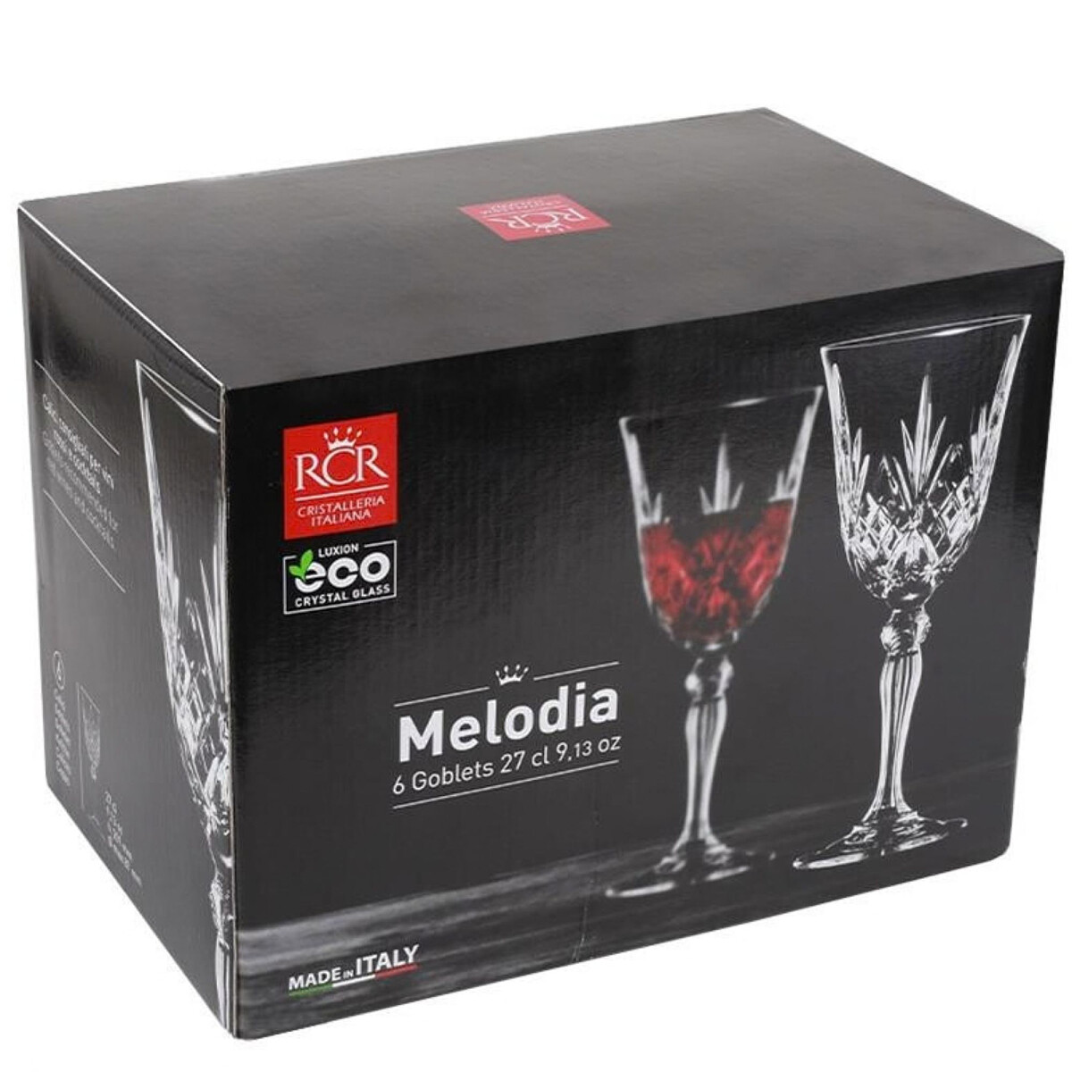 rcr melodia kieliszek 270ml czerwone wino 6 szt opakowanie