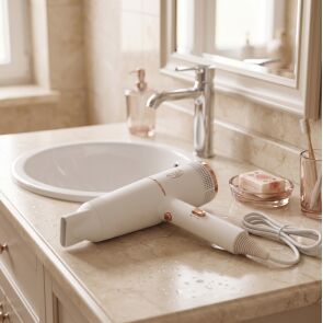 suszarka do wlosow adler ad 2278 biala w lazience