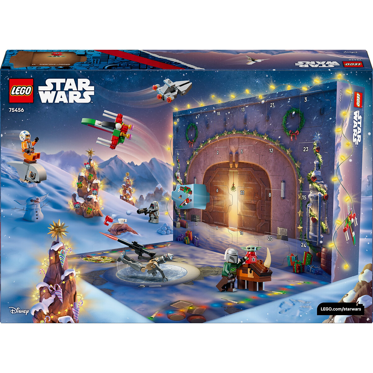 klocki lego star wars kalendarz adwentowy 75456 tyl